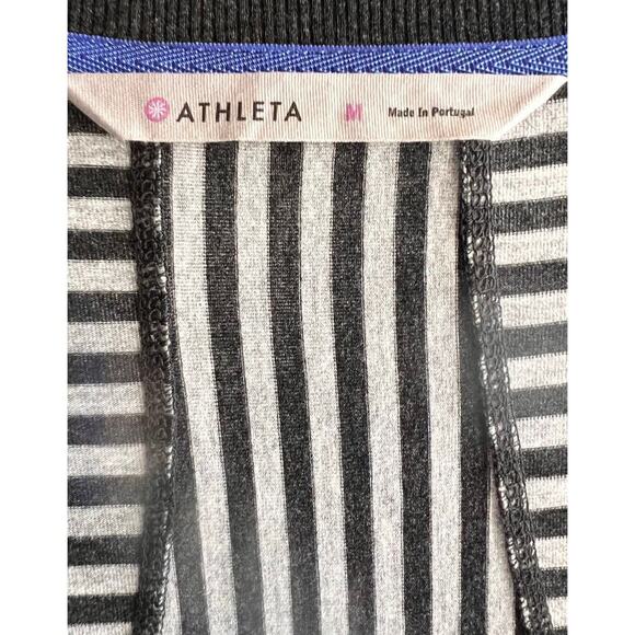 ATHLETA topanga sleeveless black striped sleeveless dress Athleisure NWOT SZ M - Picture 5 of 6